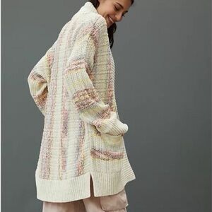 Pilcro Salt Flat Sport Open Front Multicolored Cardigan